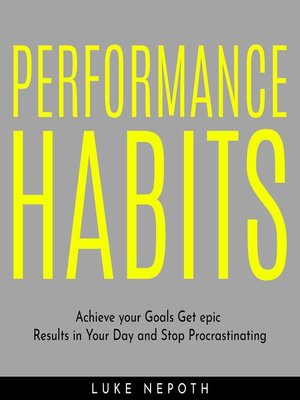 cover image of PERFORMANCE HABITS